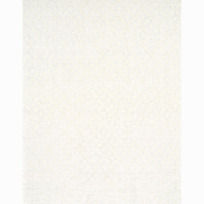 Schumacher Cellini Embroidered Sheer Ivory Fabric Sample 67620