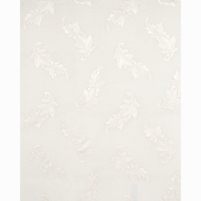 Schumacher Contessa Embroidered Sheer Ivory Fabric 67710