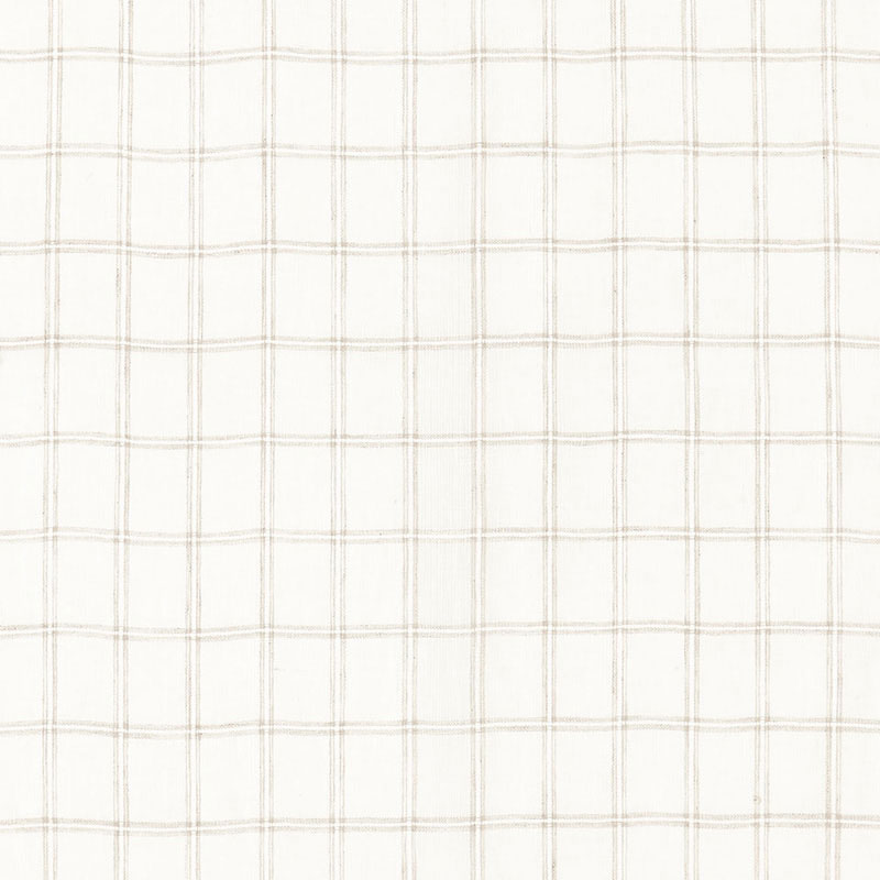 Schumacher Da Vinci Sheer Ivory / Linen Fabric 67830