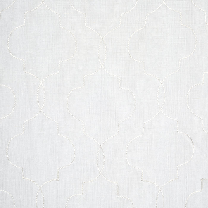 Schumacher Serafina Sheer Ivory Fabric 67890