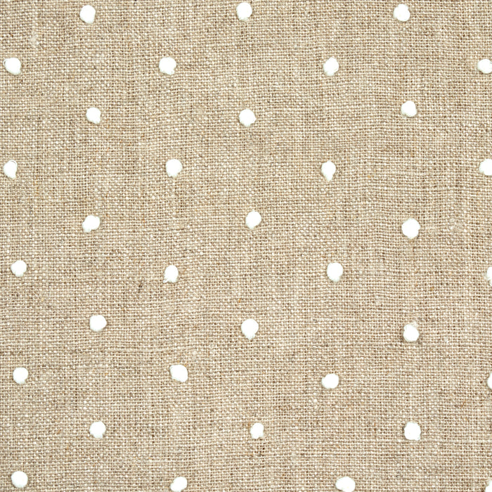 Schumacher Pebble Embroidery Linen Fabric 67980