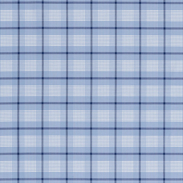 Schumacher St. Lucia Plaid Cornflower Fabric 68021