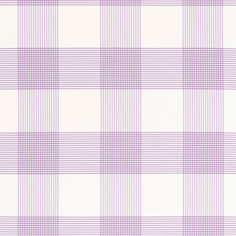 Schumacher Antigua Plaid Lavender Fabric Sample 68030