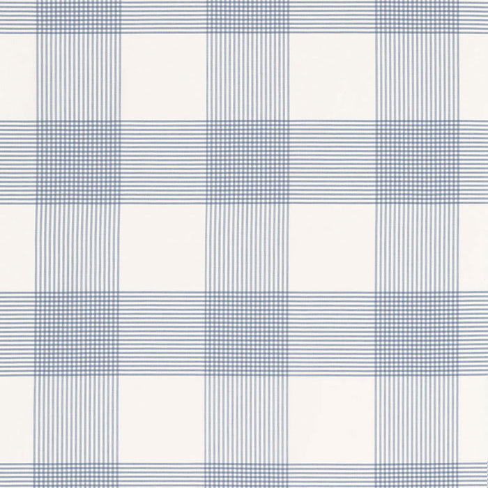 Schumacher Antigua Plaid Cornflower Fabric Sample 68034