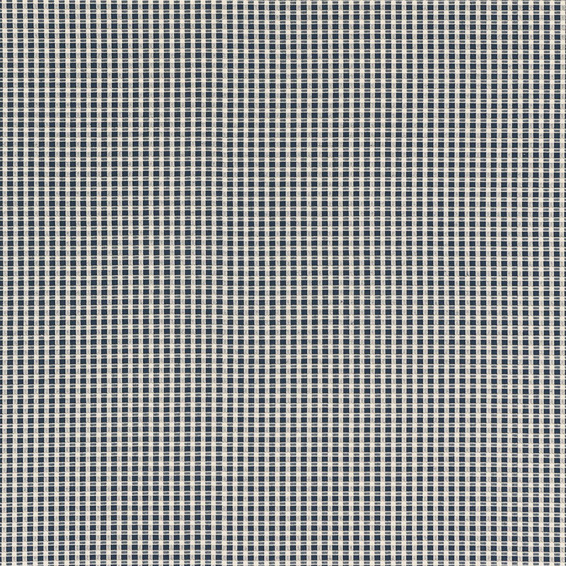 Schumacher Aruba Check Navy Fabric Sample 68040