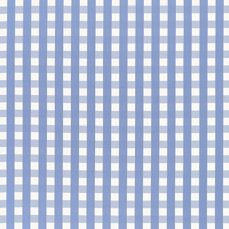 Schumacher Bermuda Check Cornflower Fabric Sample 68064