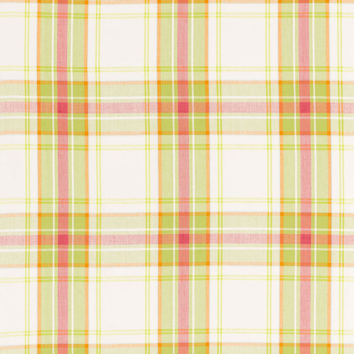 Schumacher St. Martin Plaid Lime Fabric 68070