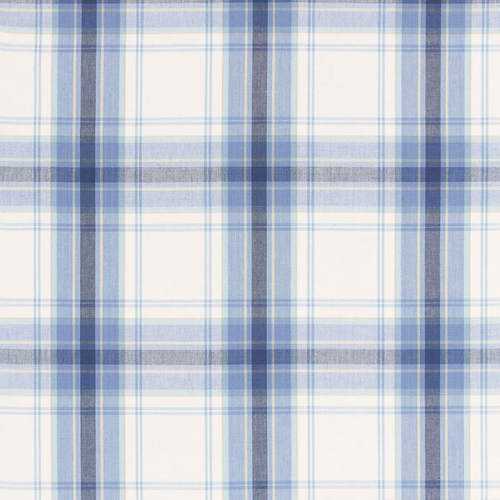 Schumacher St. Martin Plaid Cornflower Fabric 68072