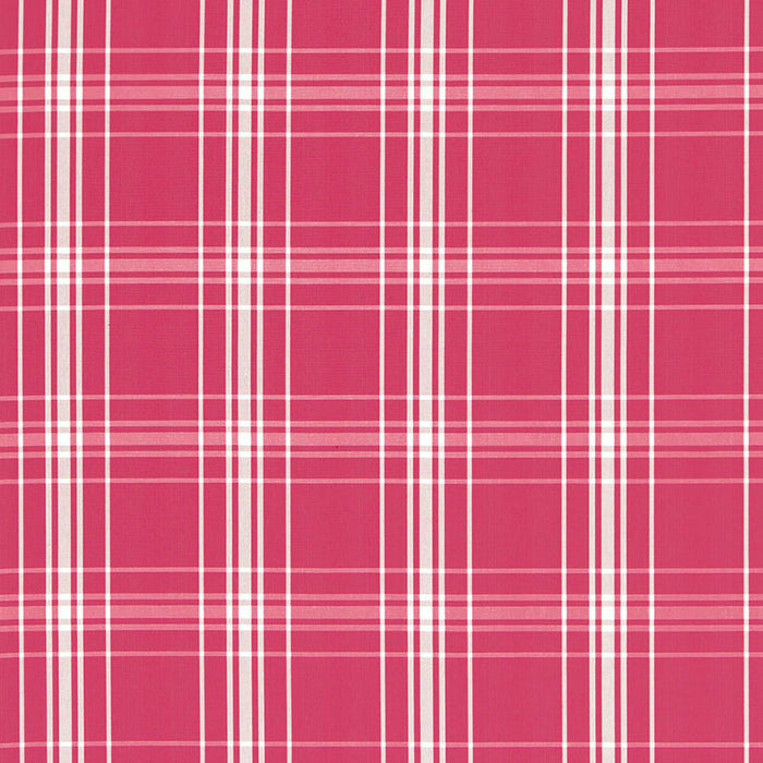 Schumacher Belize Plaid Azalea Fabric 68092