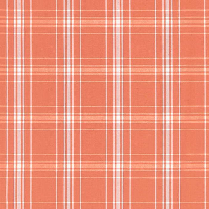 Schumacher Belize Plaid Orange Fabric 68093