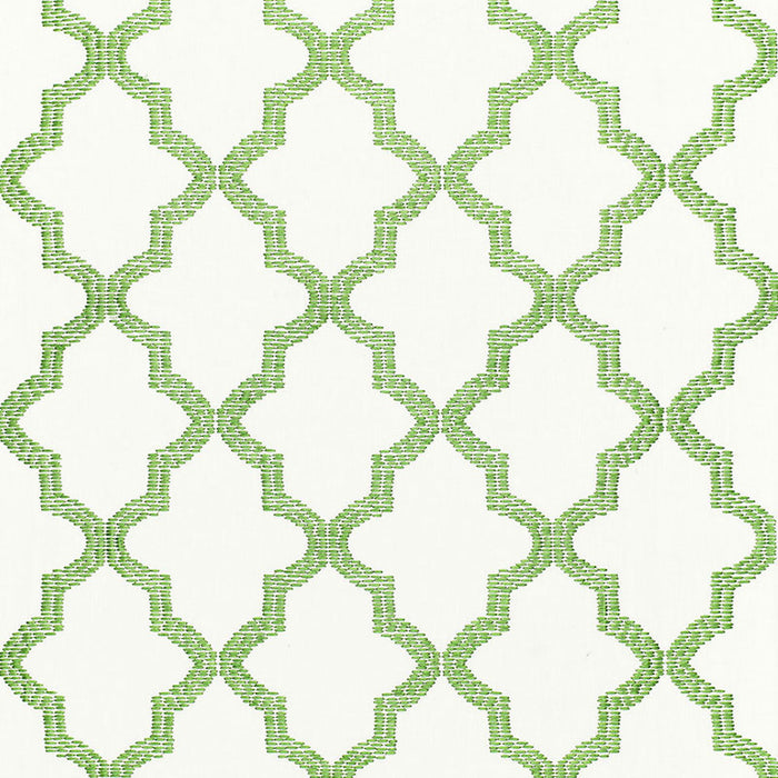 Schumacher Tangier Embroidery Grass Fabric 68341