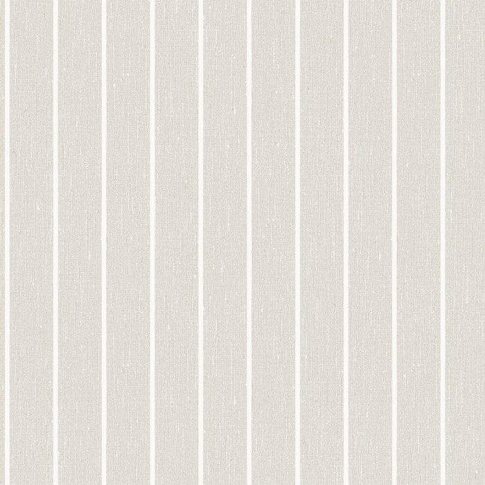 Schumacher Shirt Stripe Stone Wallpaper 6858