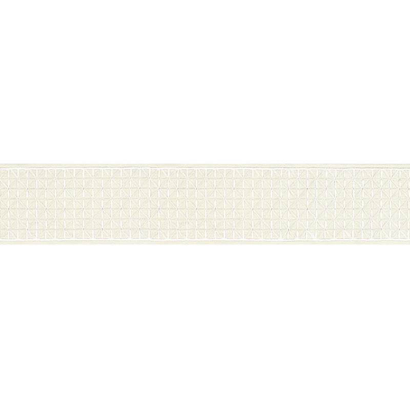 Schumacher Directoire Tape Ivory Trim 68643