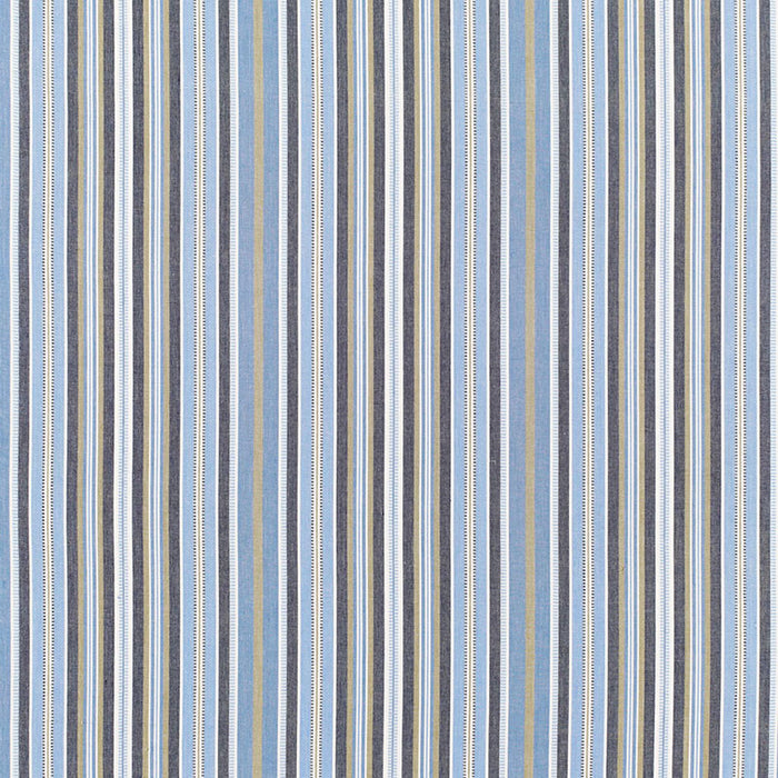 Schumacher Avignon Stripe Bleu Fabric Sample 68681