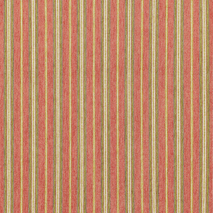 Schumacher Toscana Stripe Tuscan Red Fabric Sample 68730