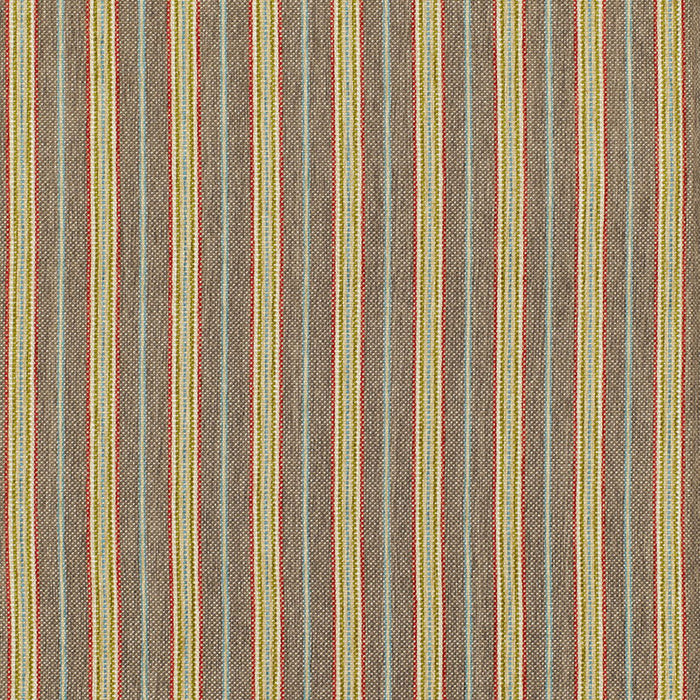 Schumacher Toscana Stripe Espresso Fabric Sample 68731