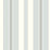 Schumacher Stockholm Stripe Sky And Silver Wallpaper 6878