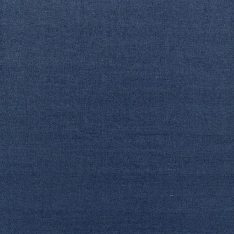 Schumacher Beckford Cotton Plain Marine Fabric Sample 68784