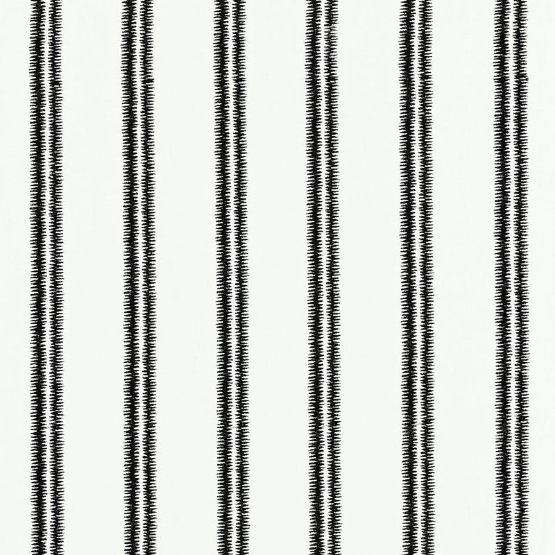 Schumacher Paloma Embroidery Ebony Fabric 68793