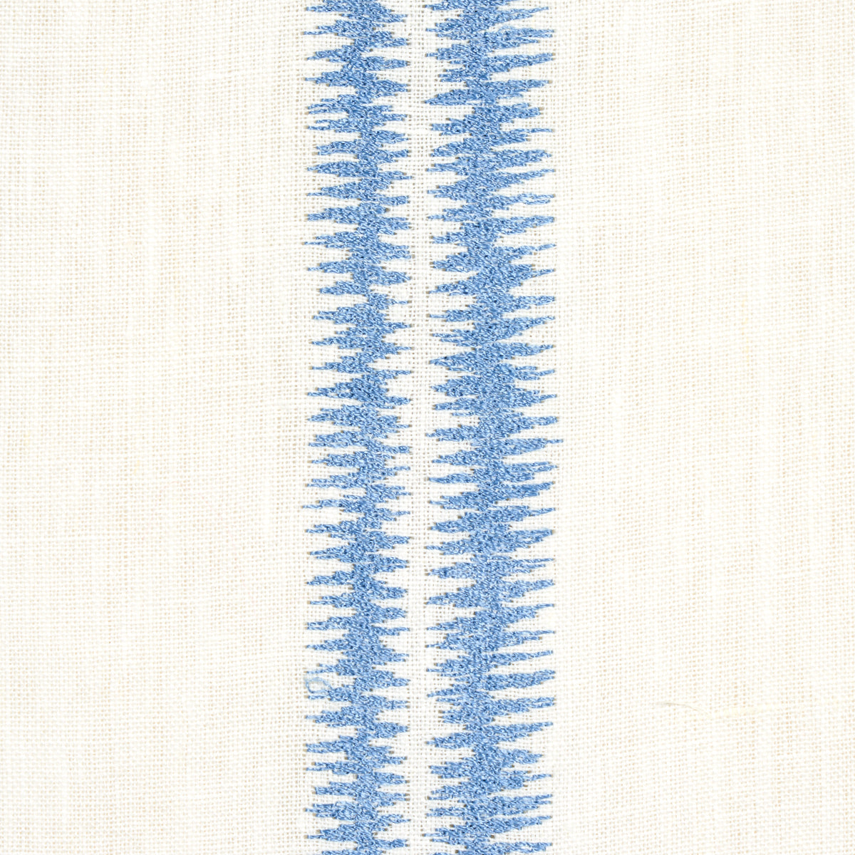 Schumacher Paloma Embroidery Chambray Fabric 68795