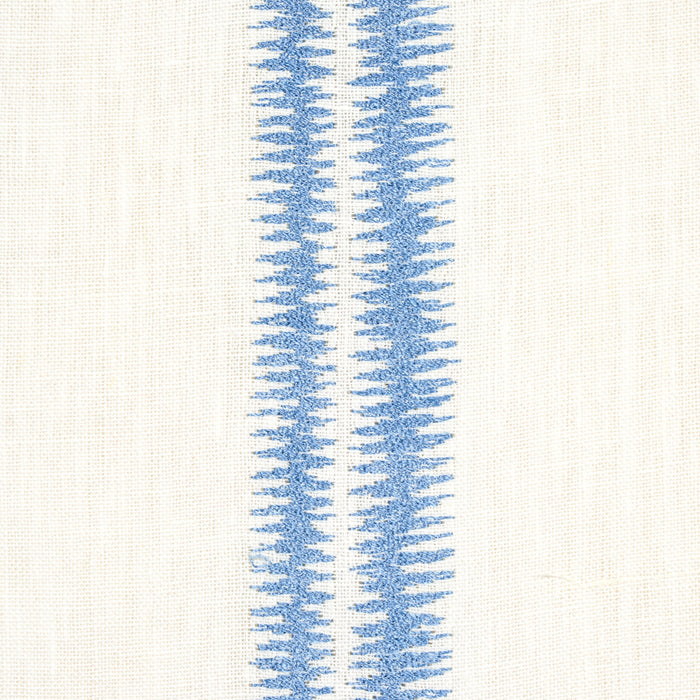 Schumacher Paloma Embroidery Chambray Fabric Sample 68795