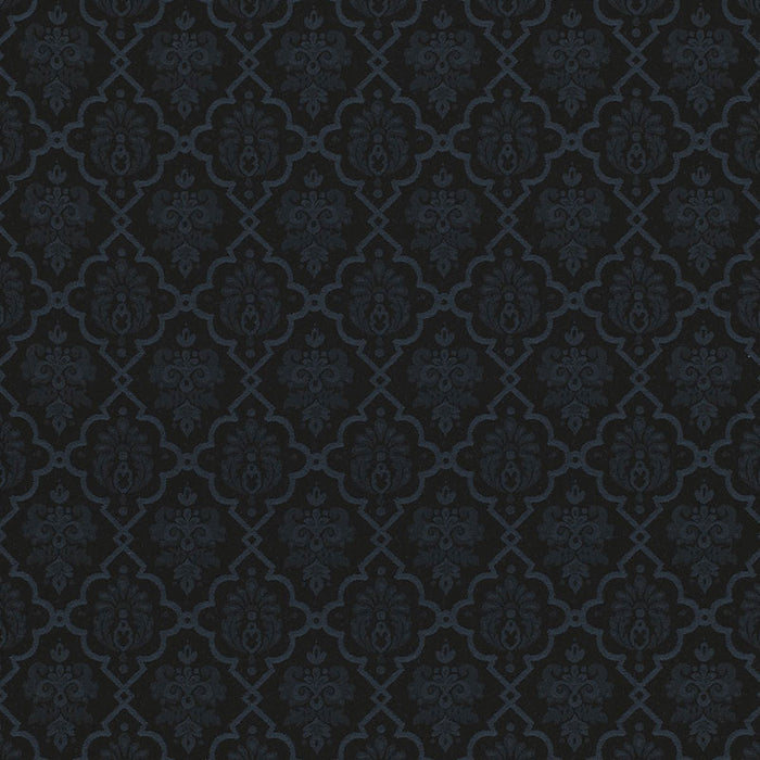 Schumacher Hedgerow Trellis Indoor/Outdoor Midnight Fabric 68814