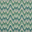 Schumacher Valkyrie Flame Stitch Emerald & Peacock Fabric 68942