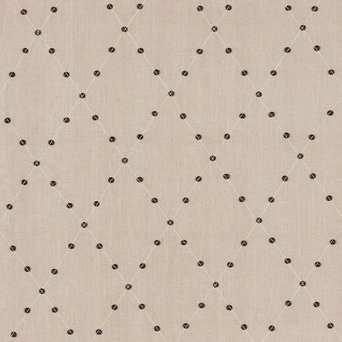 Schumacher Samoa Diamond Sea Oyster Fabric Sample 69081