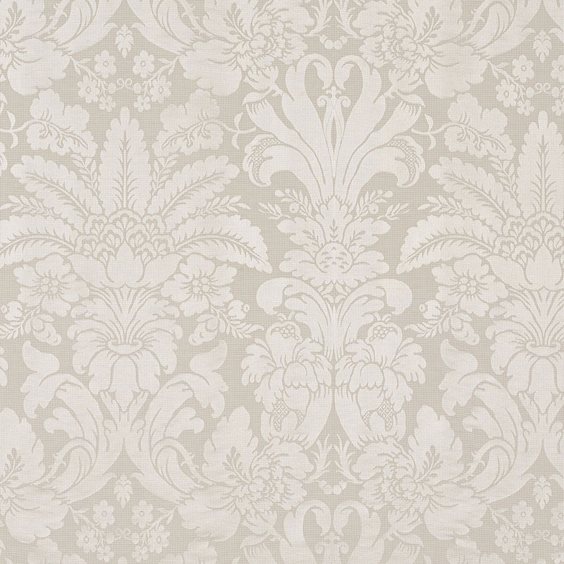 Schumacher Colette Linen/Silk Damask Linen Fabric 69140