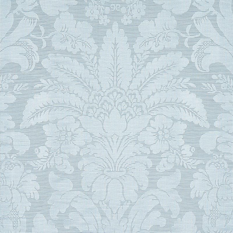 Schumacher Colette Linen/Silk Damask Chambray Fabric Sample 69144