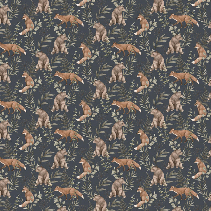 Schumacher Wild Forest Midnight Wallpaper 6920