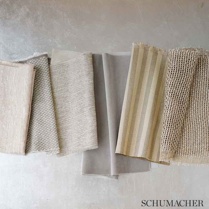 Schumacher Faux Bois Linen Driftwood Fabric Sample 69232