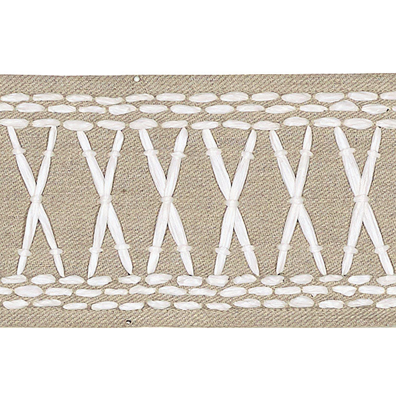 Schumacher Tikki Tape Sea Oyster Trim 69303