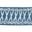 Schumacher Tikki Tape Blue Trim Sample 69305