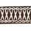 Schumacher Tikki Tape Brown Trim 69307