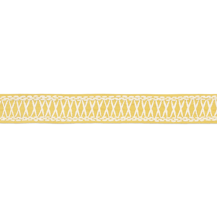 Schumacher Tikki Tape Yellow Trim 69308