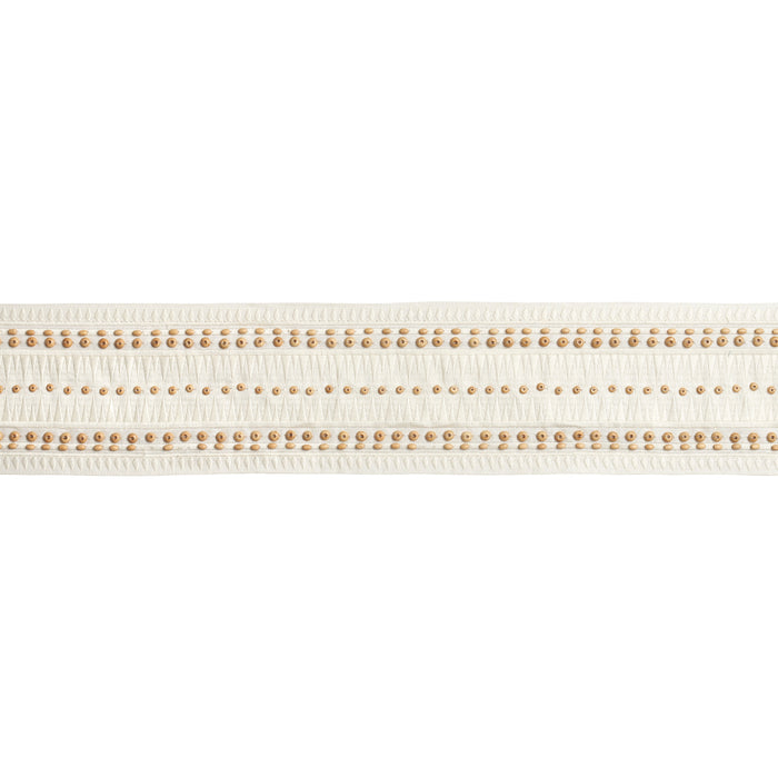 Schumacher Tahiti Tape Ivory Trim Sample 69312