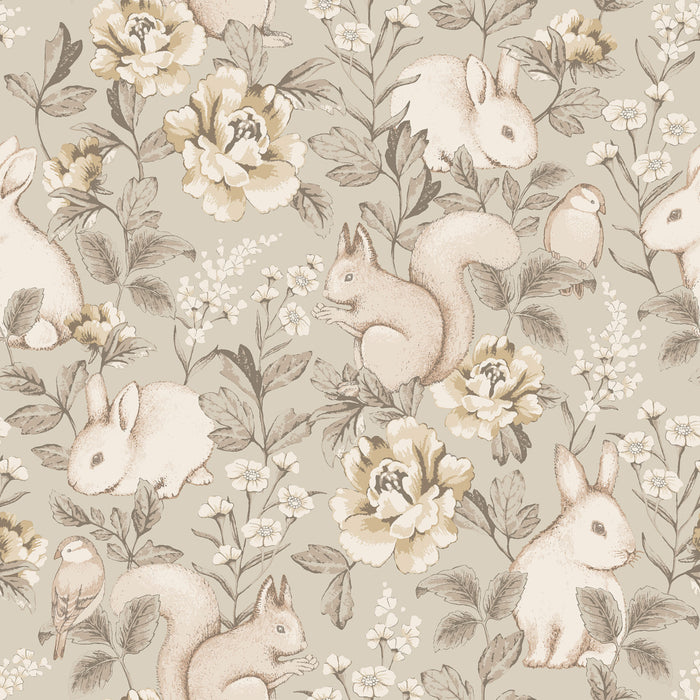 Schumacher Magic Forest Taupe Wallpaper 6933