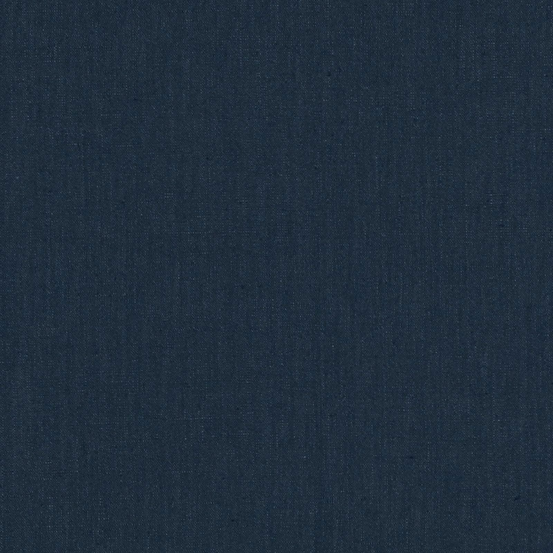 Schumacher Lange Glazed Linen Navy Fabric 69346