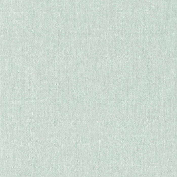 Schumacher Lange Glazed Linen Aquamarine Fabric 69351