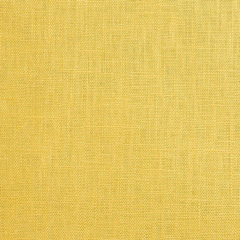 Schumacher Lange Glazed Linen Yellow Fabric 69367