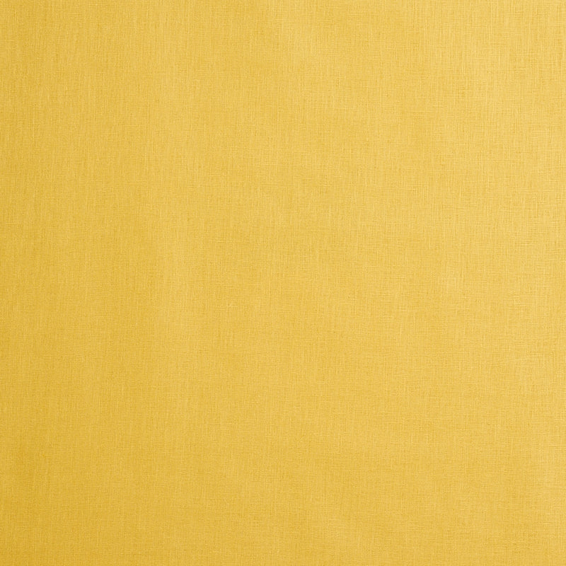 Schumacher Lange Glazed Linen Yellow Fabric 69367