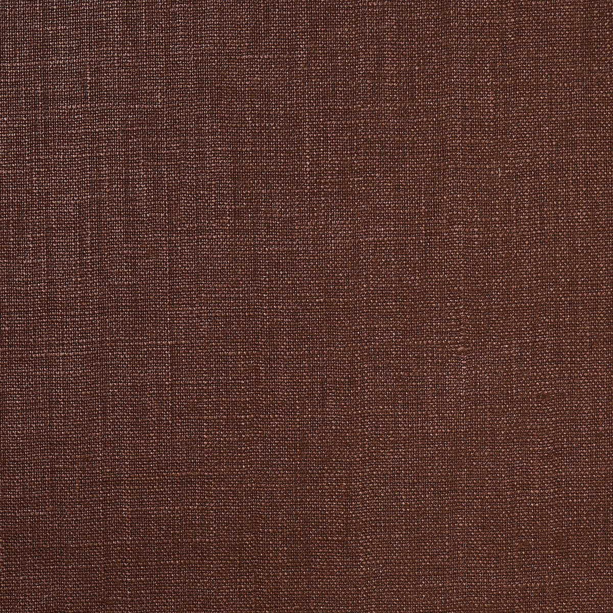 Schumacher Lange Glazed Linen Brown Fabric 69369