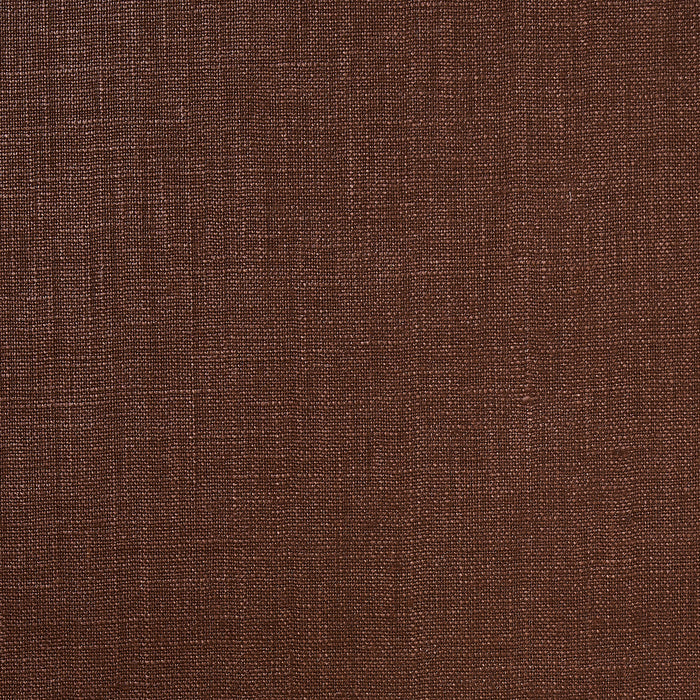 Schumacher Lange Glazed Linen Brown Fabric 69369