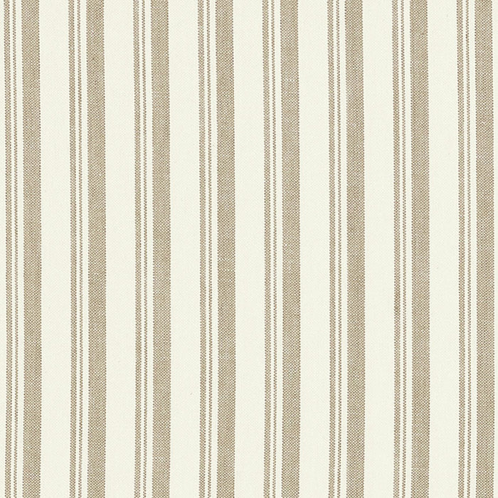 Schumacher Capri Beige/White Fabric Sample 69442