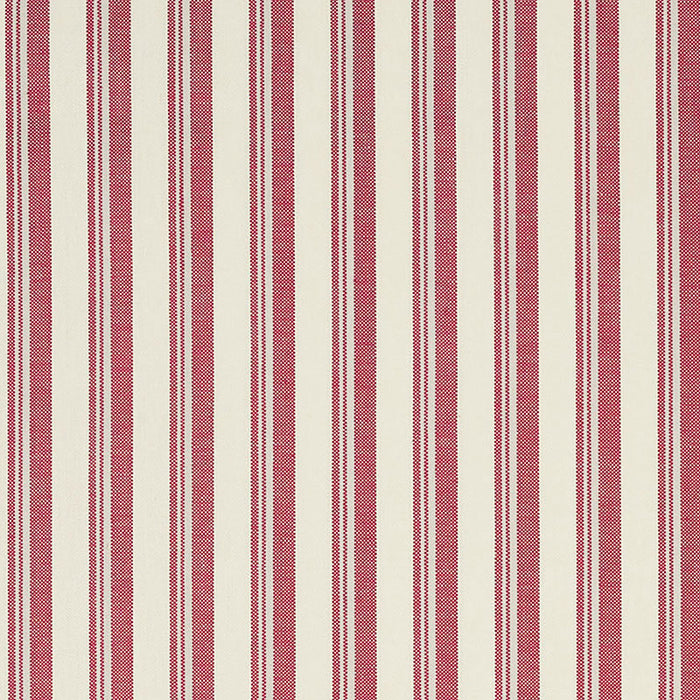 Schumacher Capri Red/White Fabric Sample 69445