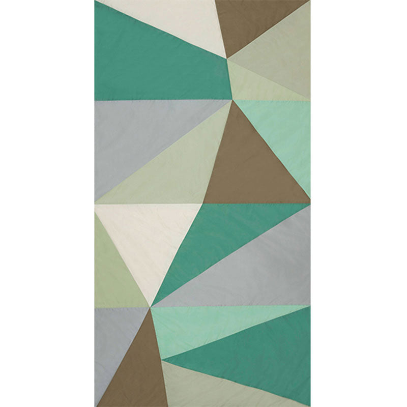 Schumacher Cubist Silk Panel Celadon Fabric Sample 69451