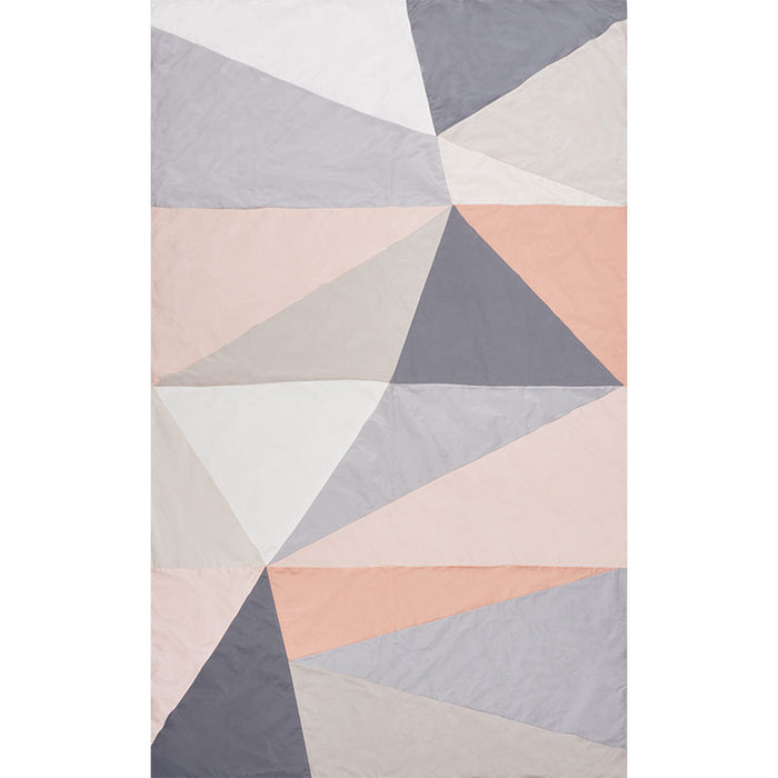 Schumacher Cubist Silk Panel Blush Fabric Sample 69452