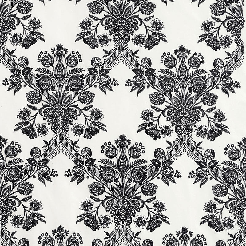 Schumacher Carolina Ebony Fabric 69711