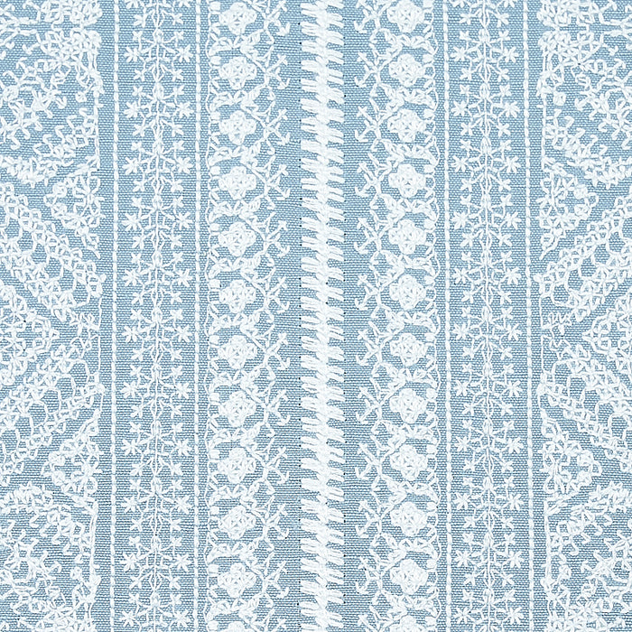 Schumacher Toledo Embroidery Chambray Fabric 69733